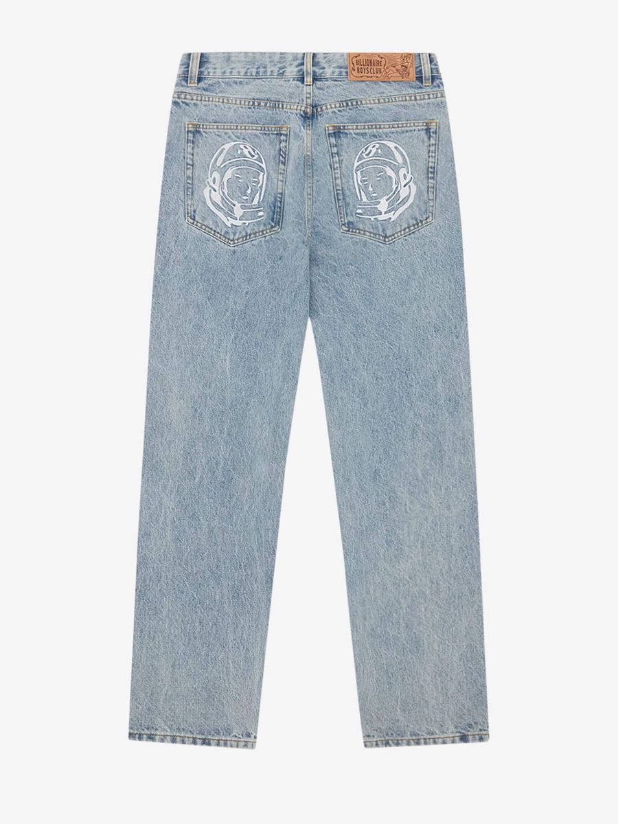BILLIONAIRE BOYS CLUB — Джинсы Arch Logo Denim Light Wash Blue