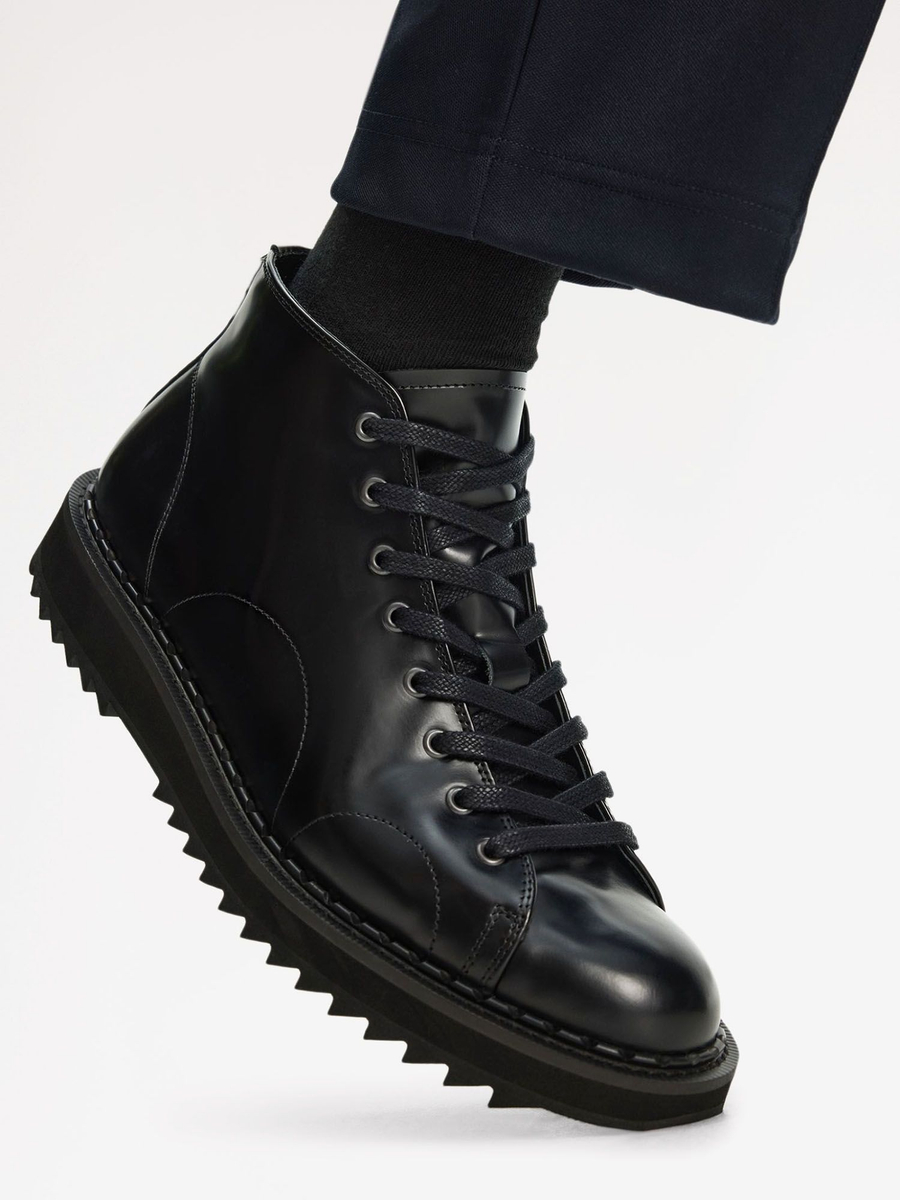 FRED PERRY — Ботинки George Cox Leather Monkey Boot Black