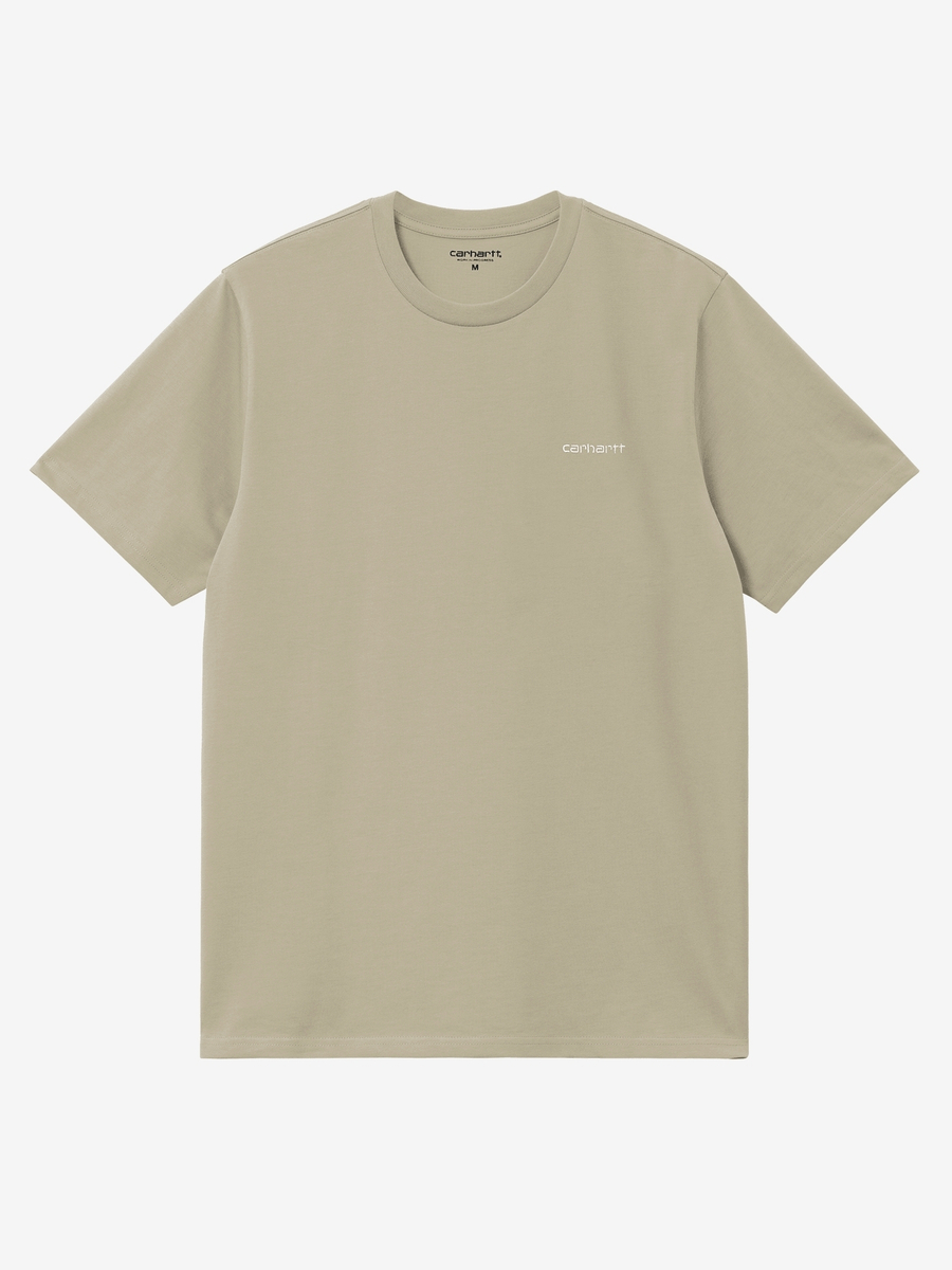 CARHARTT WIP — Футболка S/S Script Embroidery Barchan/White