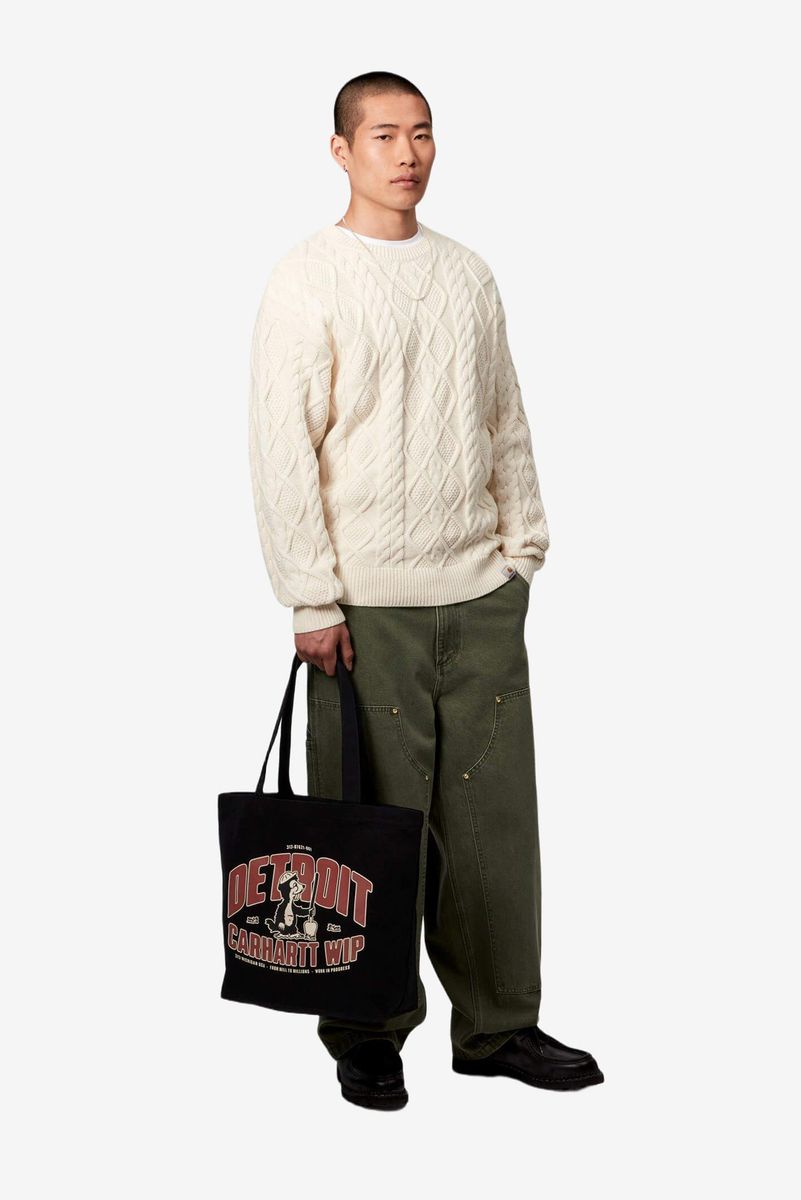 CARHARTT WIP — Сумка-Шоппер Canvas Graphic Tote Underground Print Black