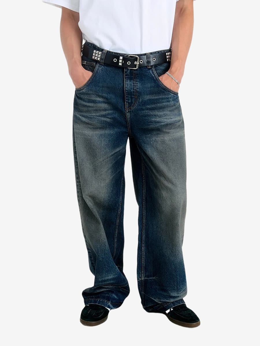 THE RAGGED PRIEST — Maverick Wide Fit Dark Blue Dirty