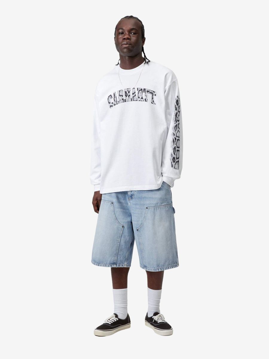 CARHARTT WIP — Шорты OG Double Knee Blue (Heavy Worn Bleached)
