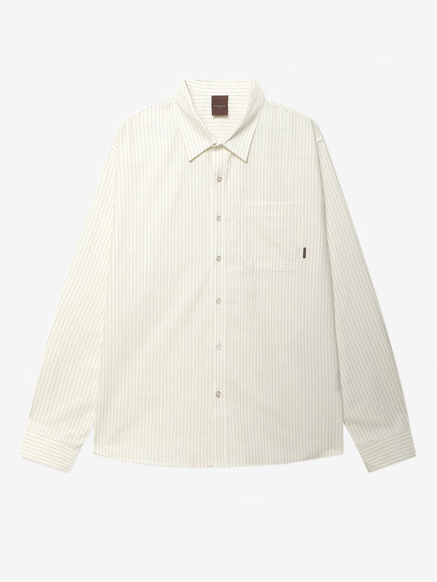 ОКТЯБРЬ — Рубашка AW'26 Stripe Oxford LS White Stripe