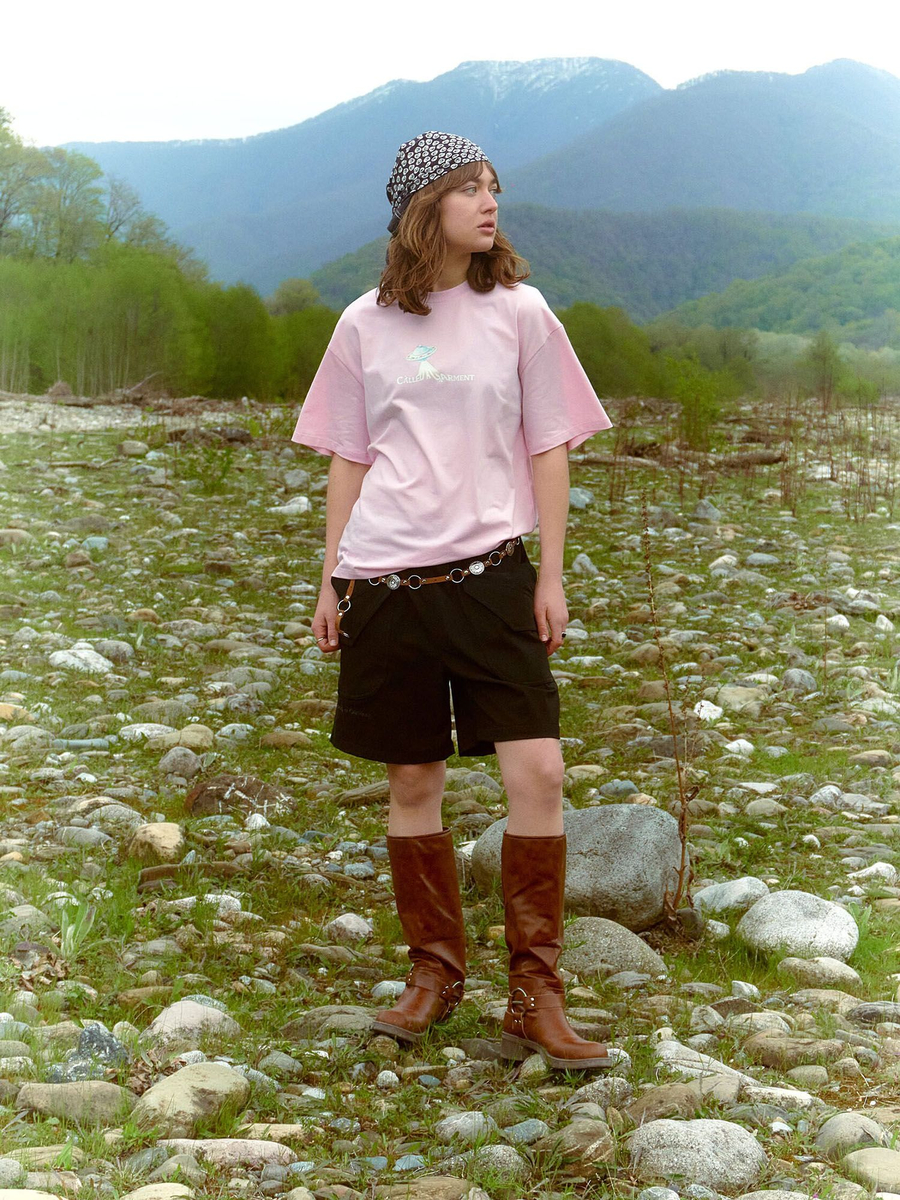 CALLED A GARMENT — Футболка Flying Saucer Розовый