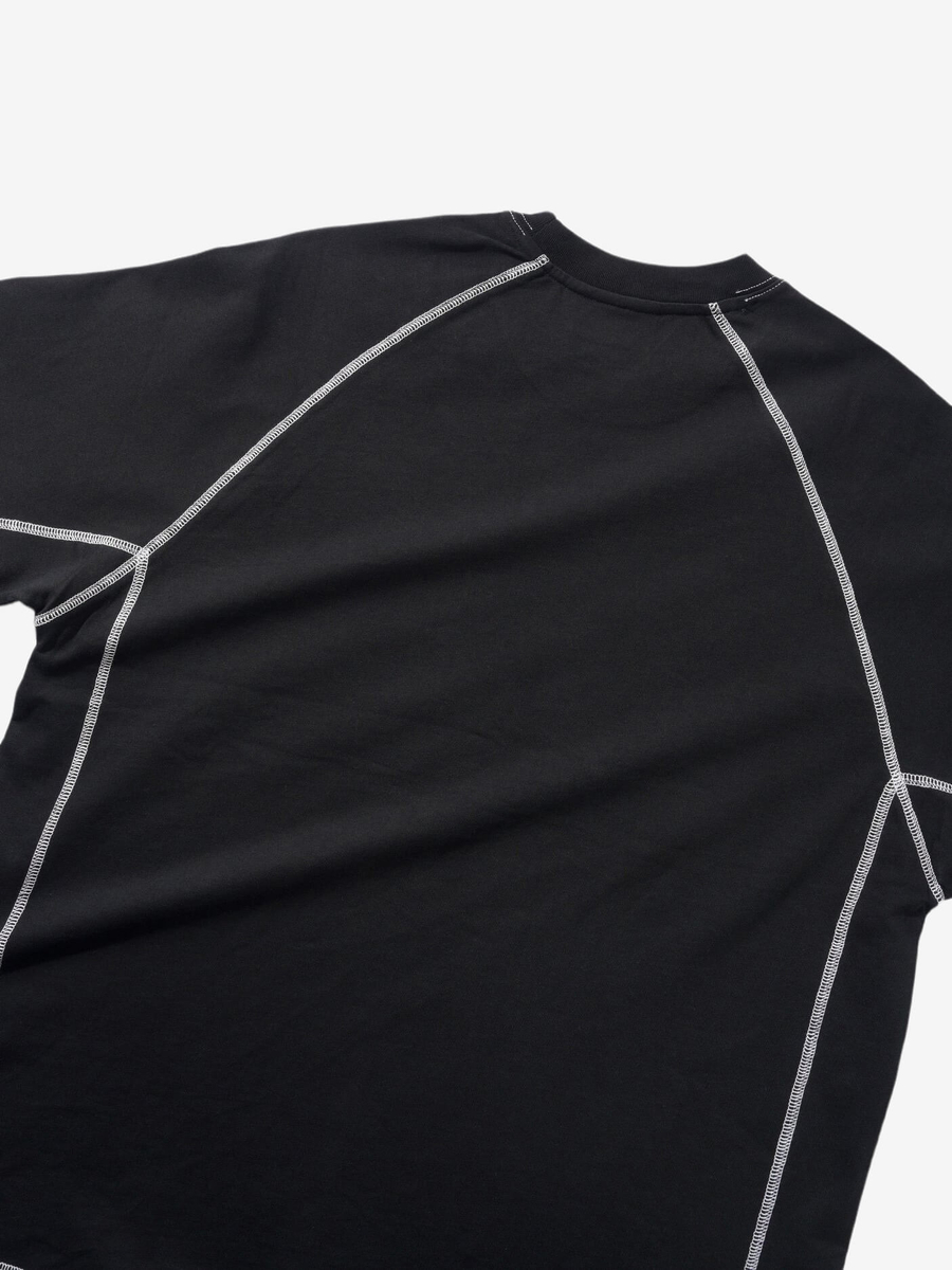 BUTTER GOODS — Футболка Cliff Contrast Tee Black