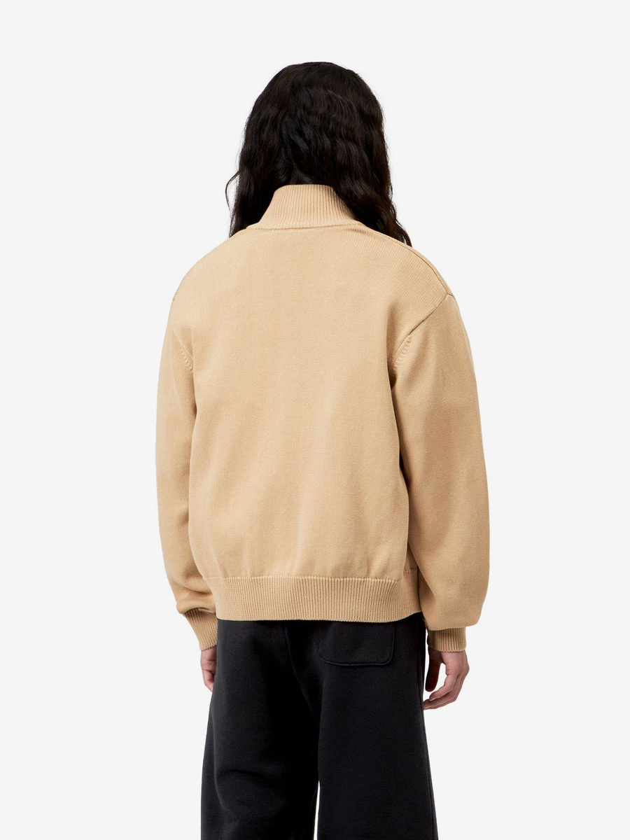CARHARTT WIP — Свитер вязаный Zip W Kori Sweater Dusty H Brown (Garment Dyed)
