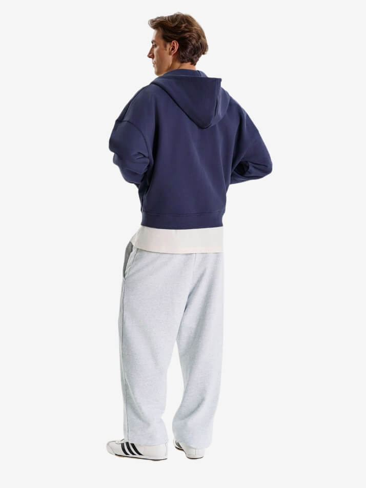 BRÛLER D’AMOUR — Худи Zip Logo de Base 01 Navy Blue