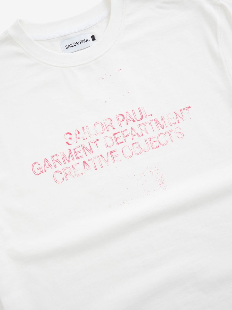 SAILOR PAUL — Футболка Garment Department Экрю