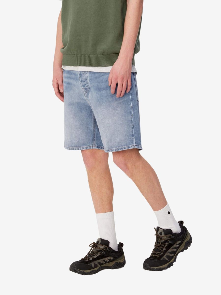 CARHARTT WIP — Шорты Newel Blue Light Used Wash