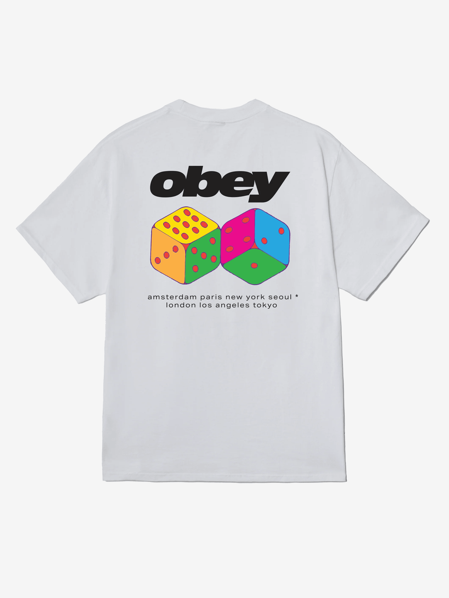 OBEY — Футболка Dice White