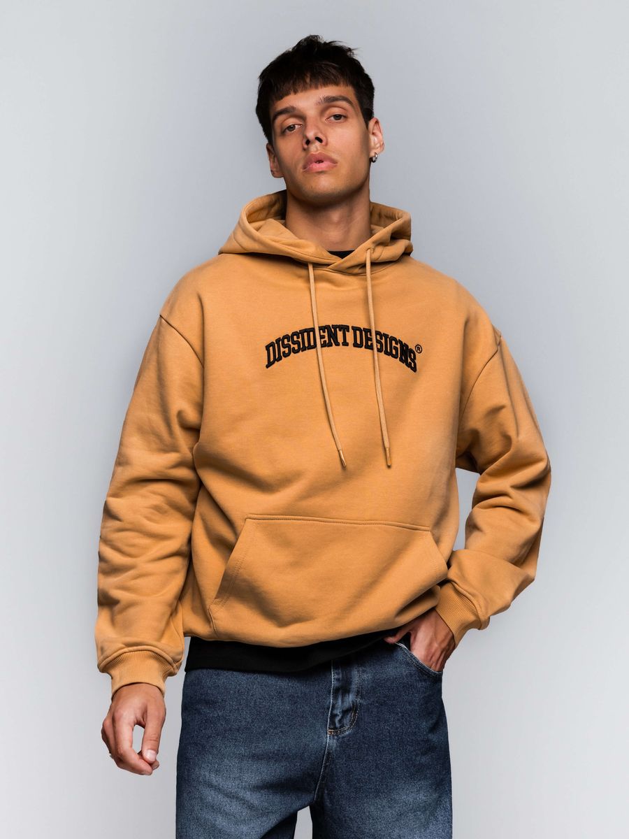 DISSIDENT — Худи DD Arch Logo Heavy Cotton Camel
