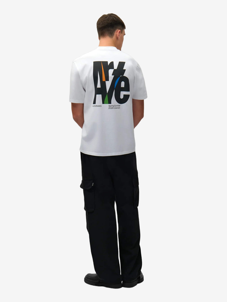 ARTE ANTWERP — Футболка Big Logo Back Tee White