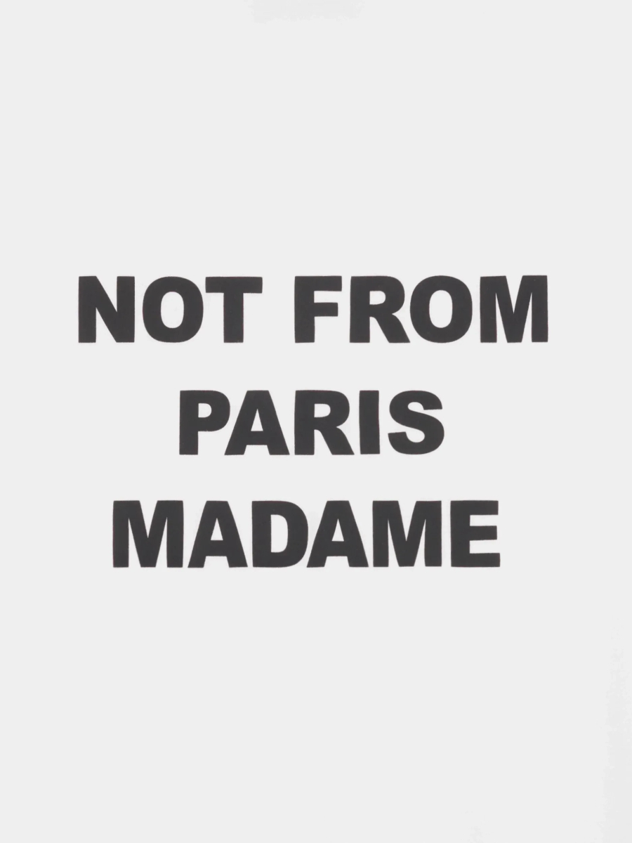 DRÔLE DE MONSIEUR — Футболка Bold Slogan Tee Optic White