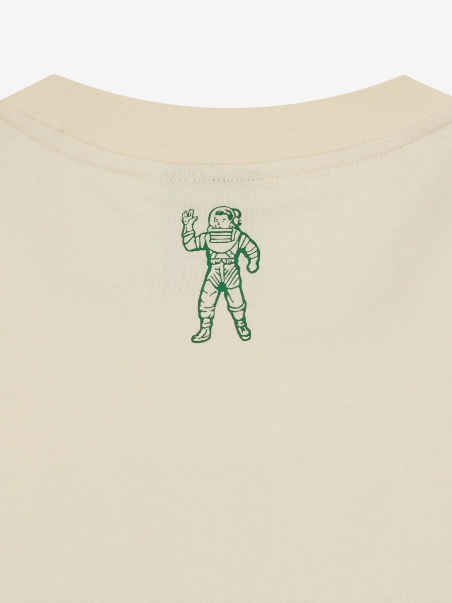 BILLIONAIRE BOYS CLUB — Футболка Rhinestone Mascot Tee Washed Ecru
