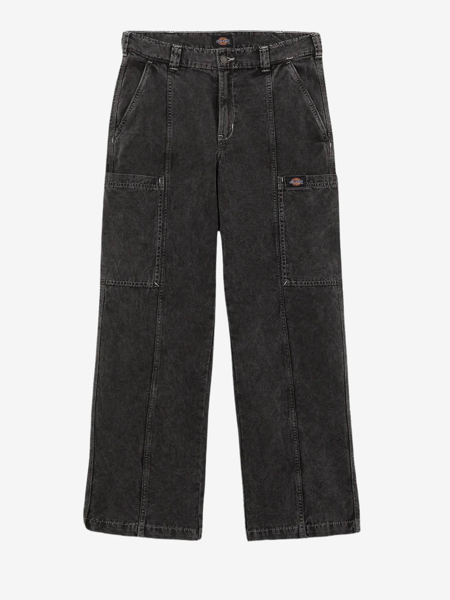 DICKIES — Штаны W Newington Stone Washed Black
