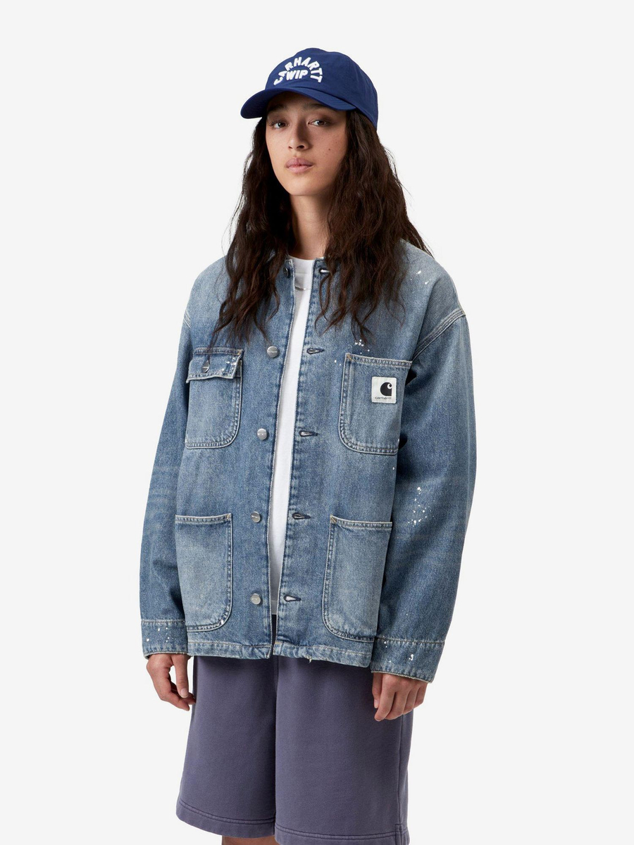 CARHARTT WIP — Куртка W' OG Michigan Coat Blue (Destroy Wash, Splatter)