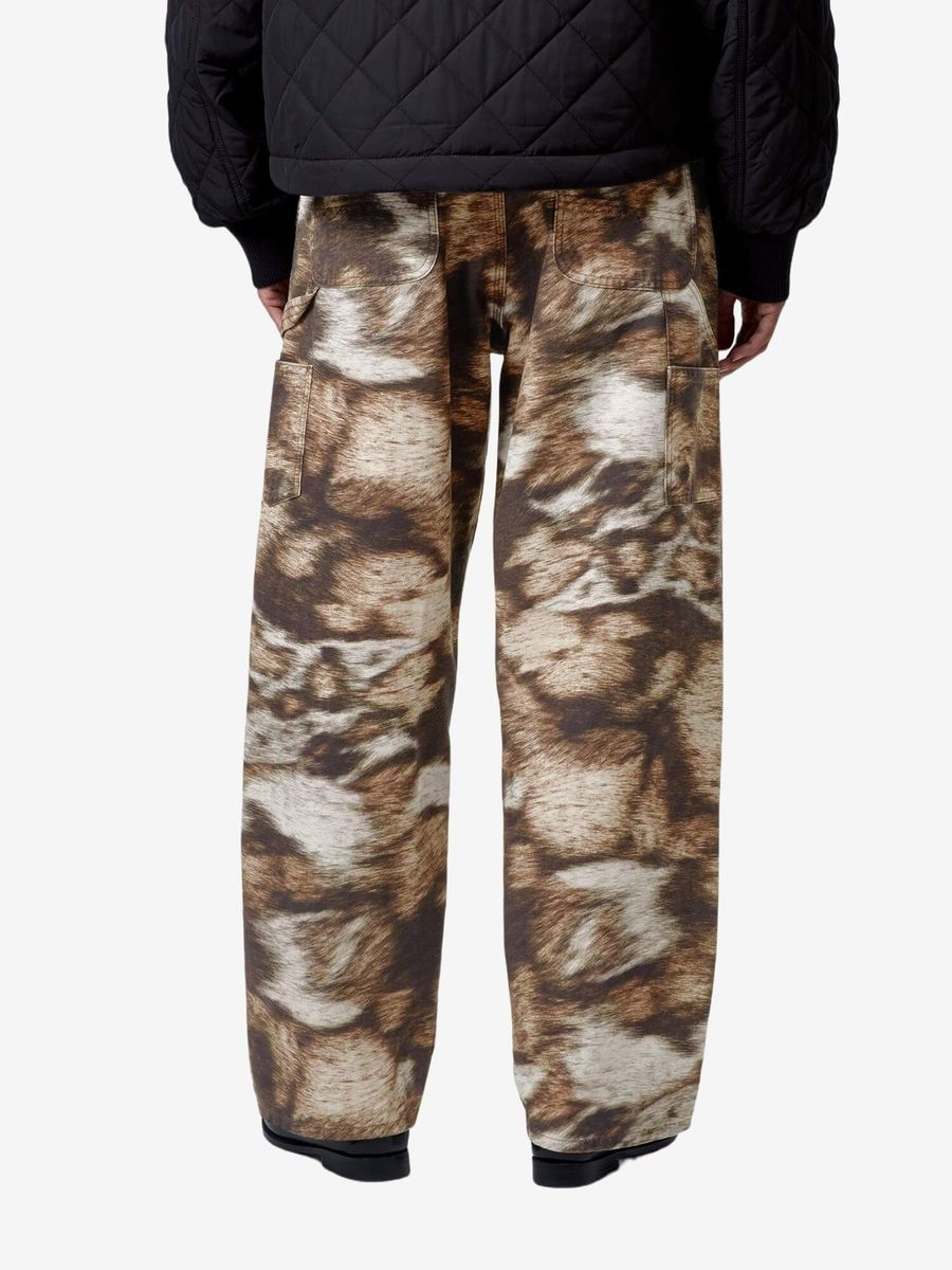 CARHARTT WIP — Джинсы W Brandon Single Knee Wild Dog Print (Stone Washed)
