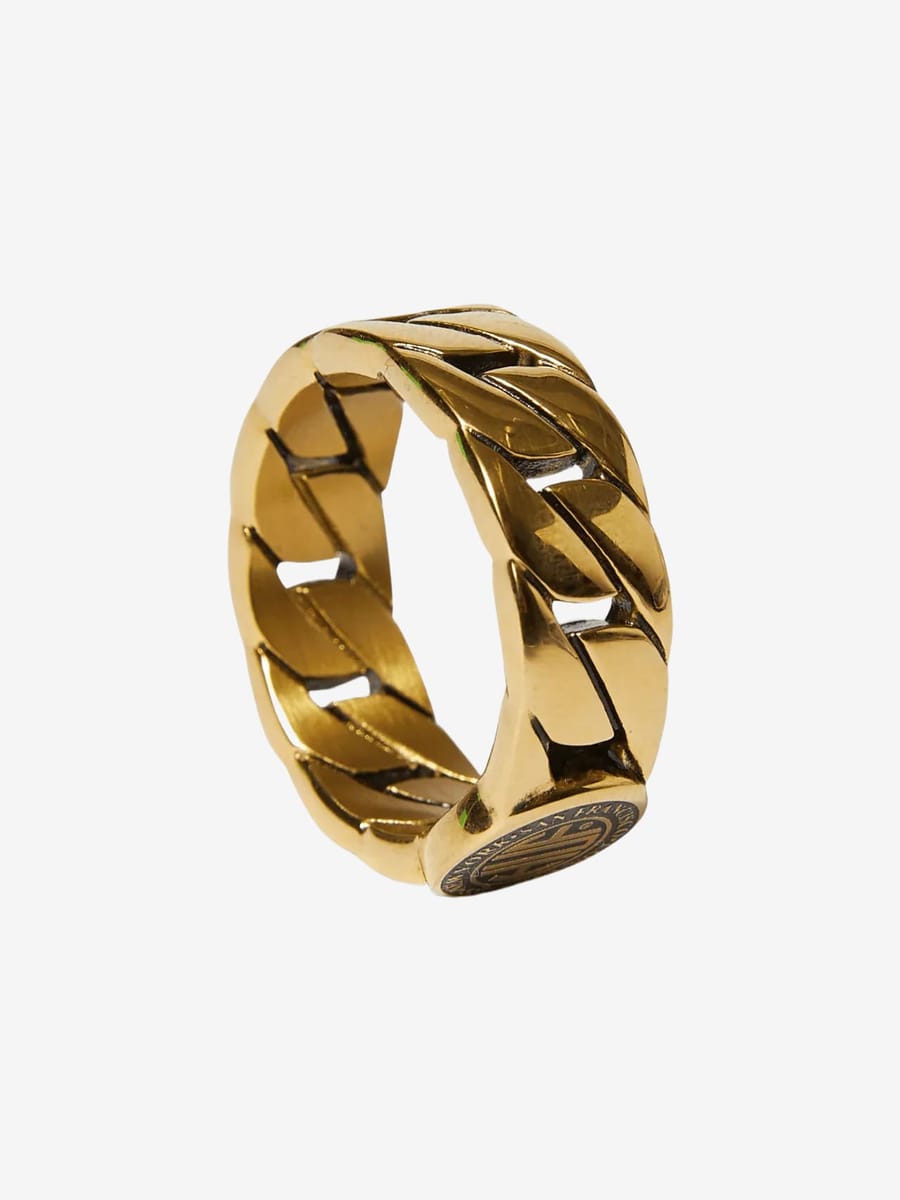 HUF — Кольцо Regional Cuban Link Gold