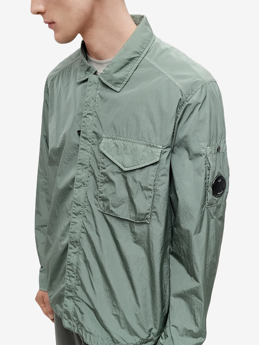 C.P. COMPANY — Овершот Chrome-R Zipped Lens Overshirt Laurel Wreath