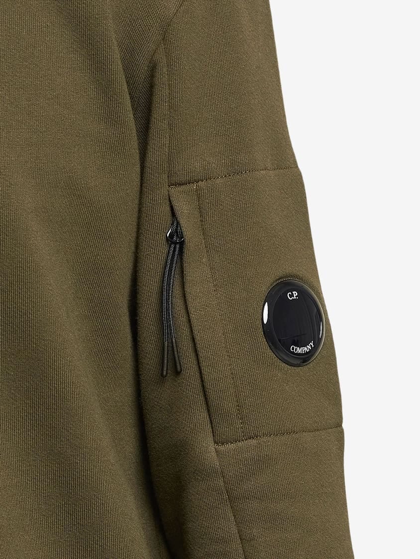 C.P. COMPANY — Свитшот Diagonal Raised Lens Sweat Military Green