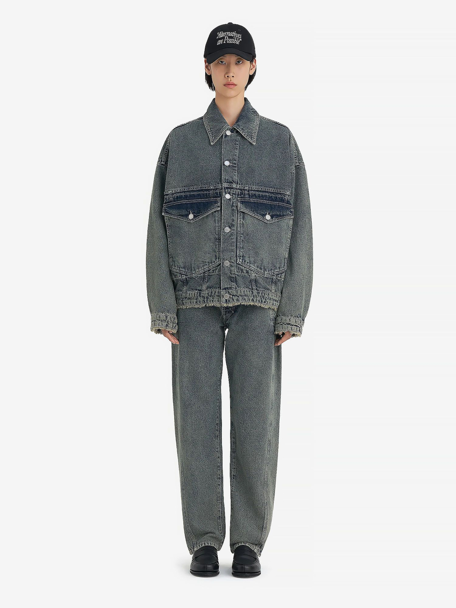 ÉTUDES STUDIO — Куртка Loose Denim Jacket Acid