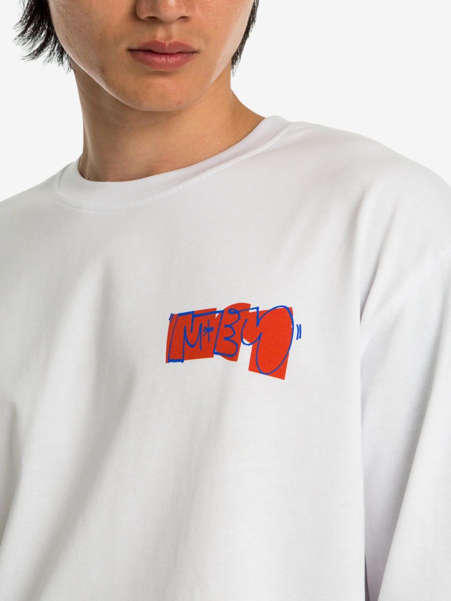 МЕЧ — Лонгслив Graffiti ss25 White