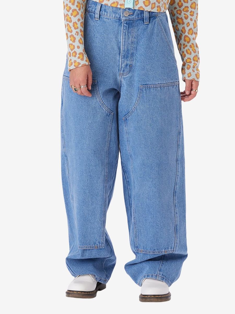 OBEY — Джинсы W Leah Baggy Denim Light Indigo