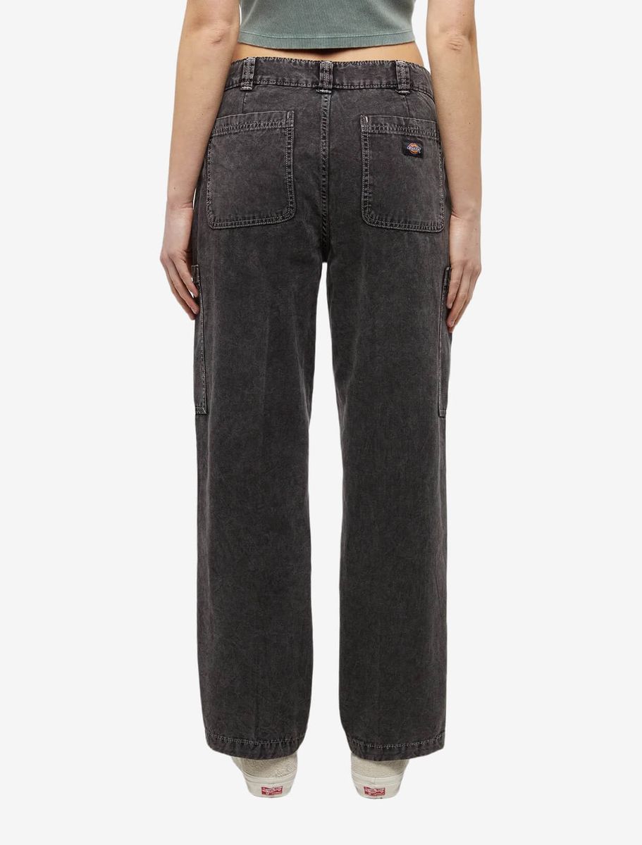 DICKIES — Штаны W Newington Stone Washed Black