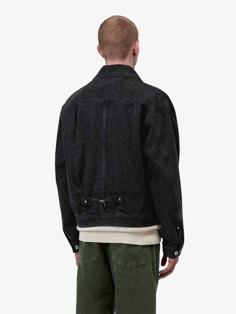 CARHARTT WIP — Куртка Belmar Jacket Snake Camo Black (Heavy Stone Wash)