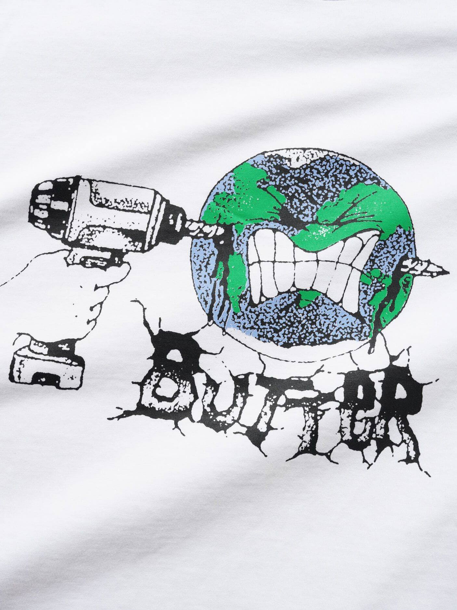 BUTTER GOODS — Футболка Drill Tee White