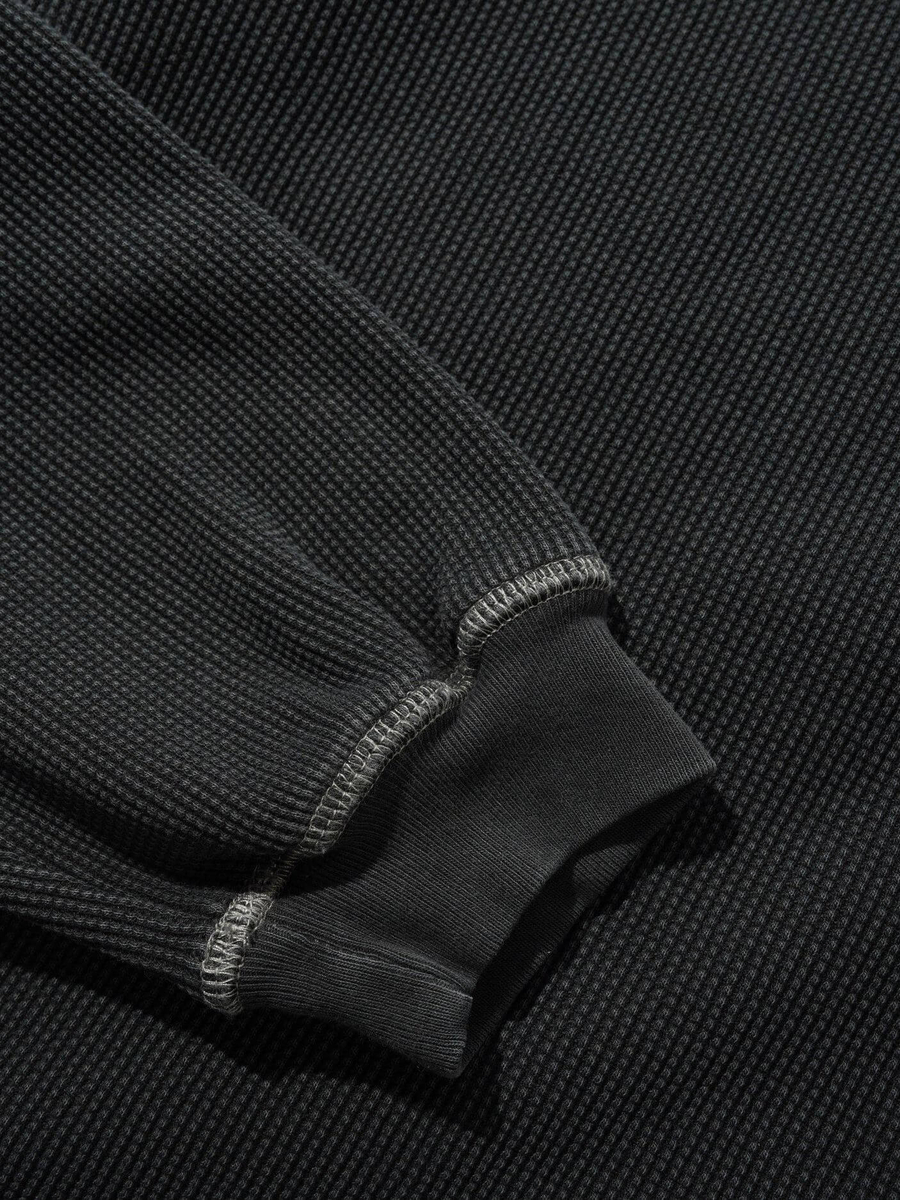 BUTTER GOODS — Лонгслив Waffle L/S Top Washed Black