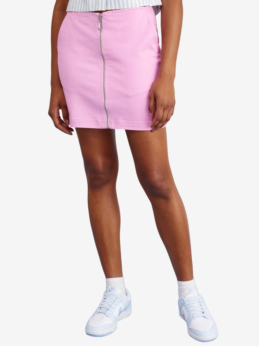 OBEY — Юбка W Lousie Zip Skirt Pastel Lavender