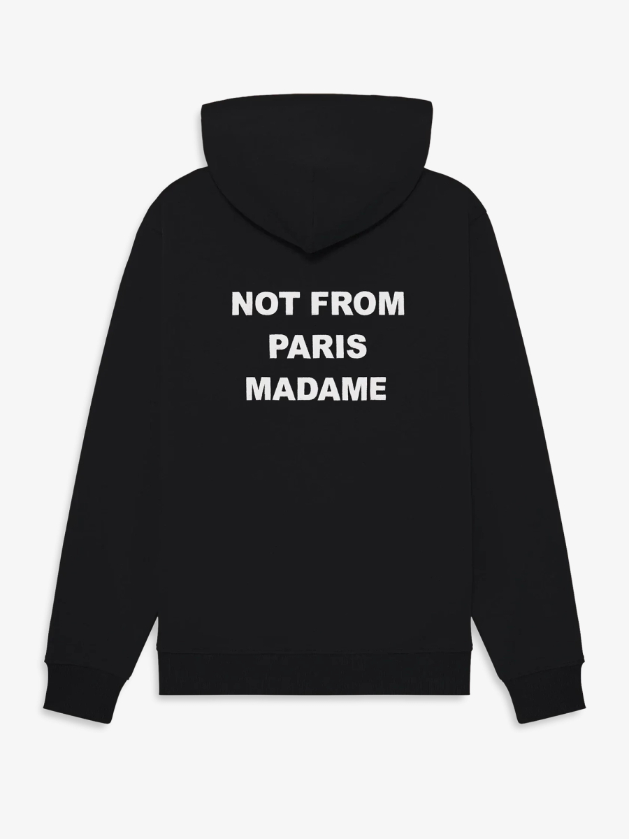 DRÔLE DE MONSIEUR — Худи Bold Slogan Hoodie Black