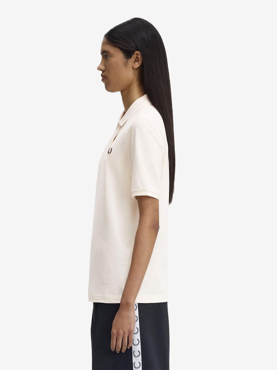 FRED PERRY — Поло W Fred Perry Polo Shirt Ecru/Oxblood
