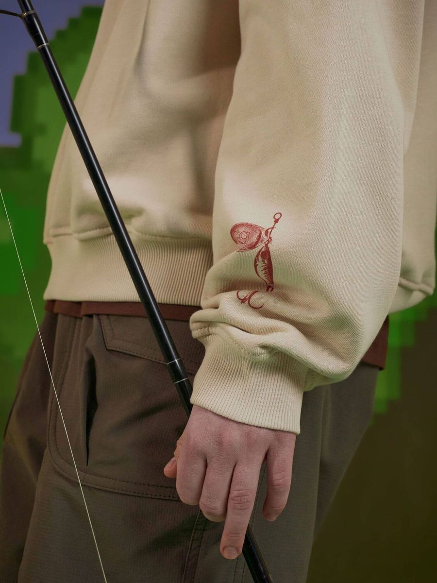 CALLED A GARMENT — Свитшот Fly Fishing Бежевый