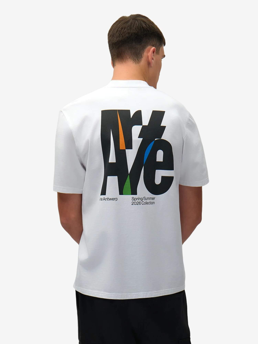 ARTE ANTWERP — Футболка Big Logo Back Tee White
