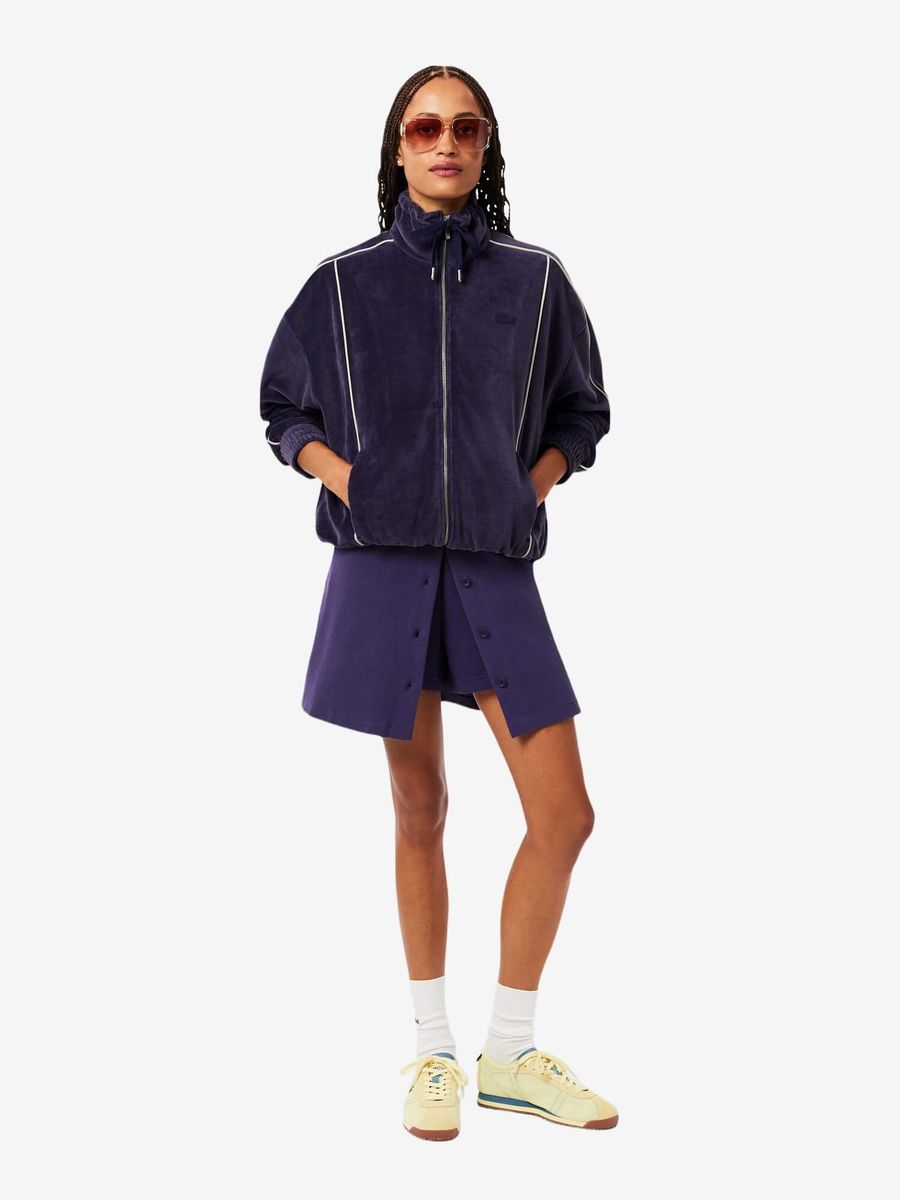 LACOSTE — Олимпийка W Velour Cropped Violet