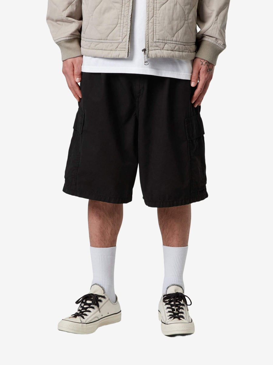CARHARTT WIP — Шорты Cole Cargo Black (Garment Dyed)