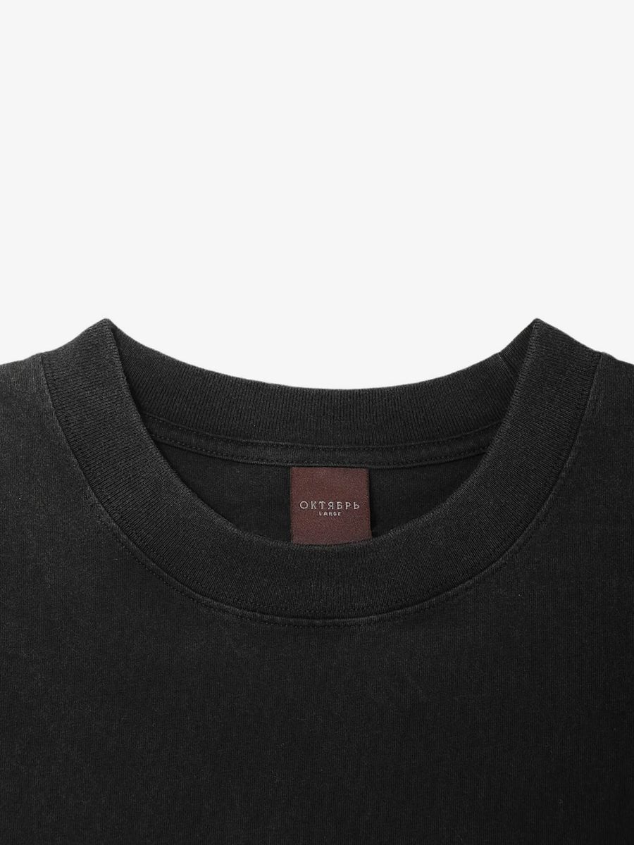 ОКТЯБРЬ — Футболка SS'26 Mini Logo Black