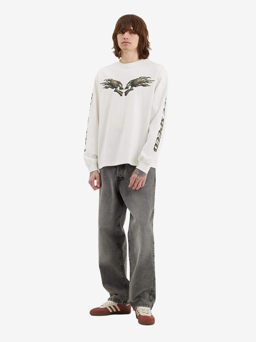 ОКТЯБРЬ — Лонгслив SS'26 Speed White