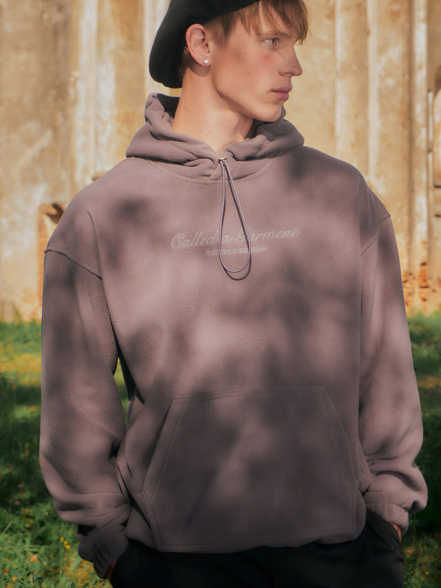 CALLED A GARMENT — Худи Classic CG Hoodie Серо-фиолетовый