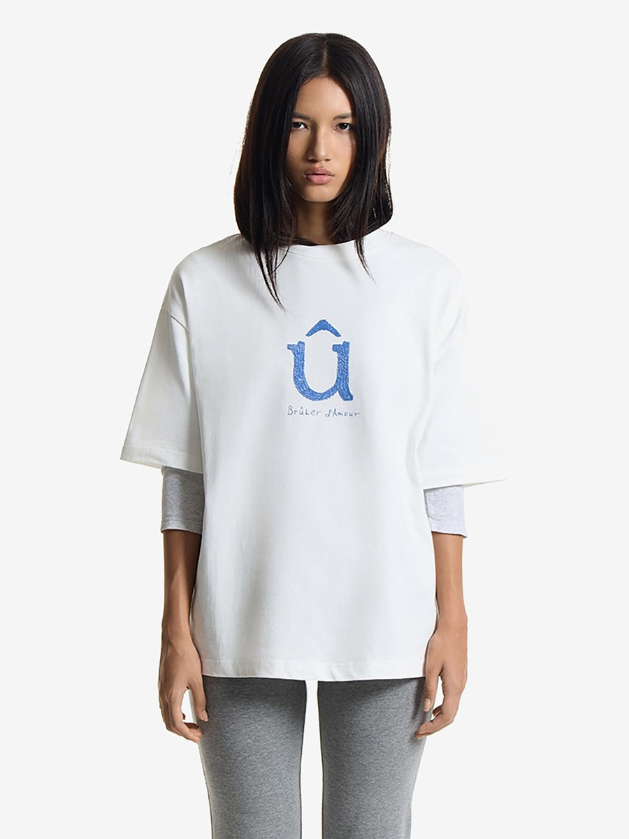 BRÛLER D’AMOUR — Футболка Û T-shirt White