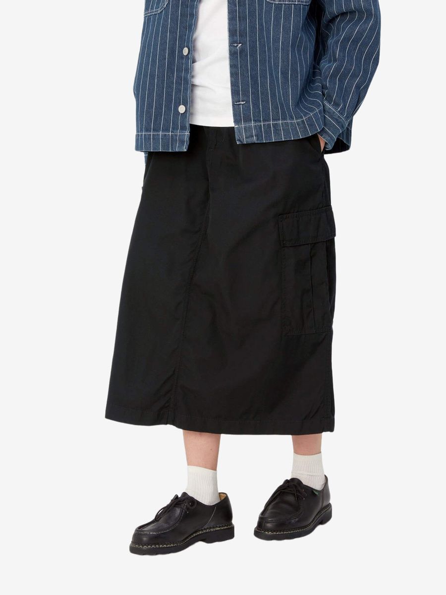 CARHARTT WIP — Юбка Jet Cargo Black (Rinsed)