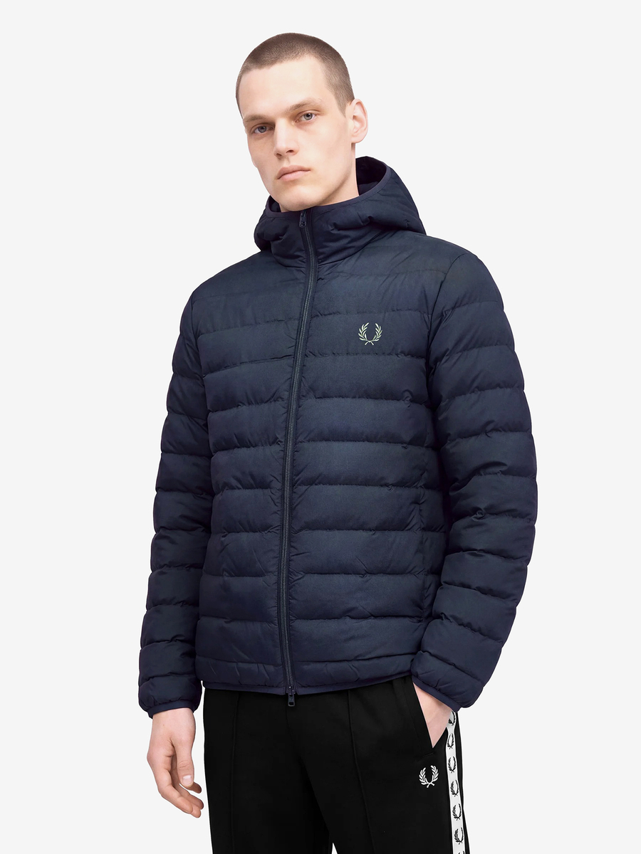 FRED PERRY — Куртка Hooded Insulated Jacket Navy Blue