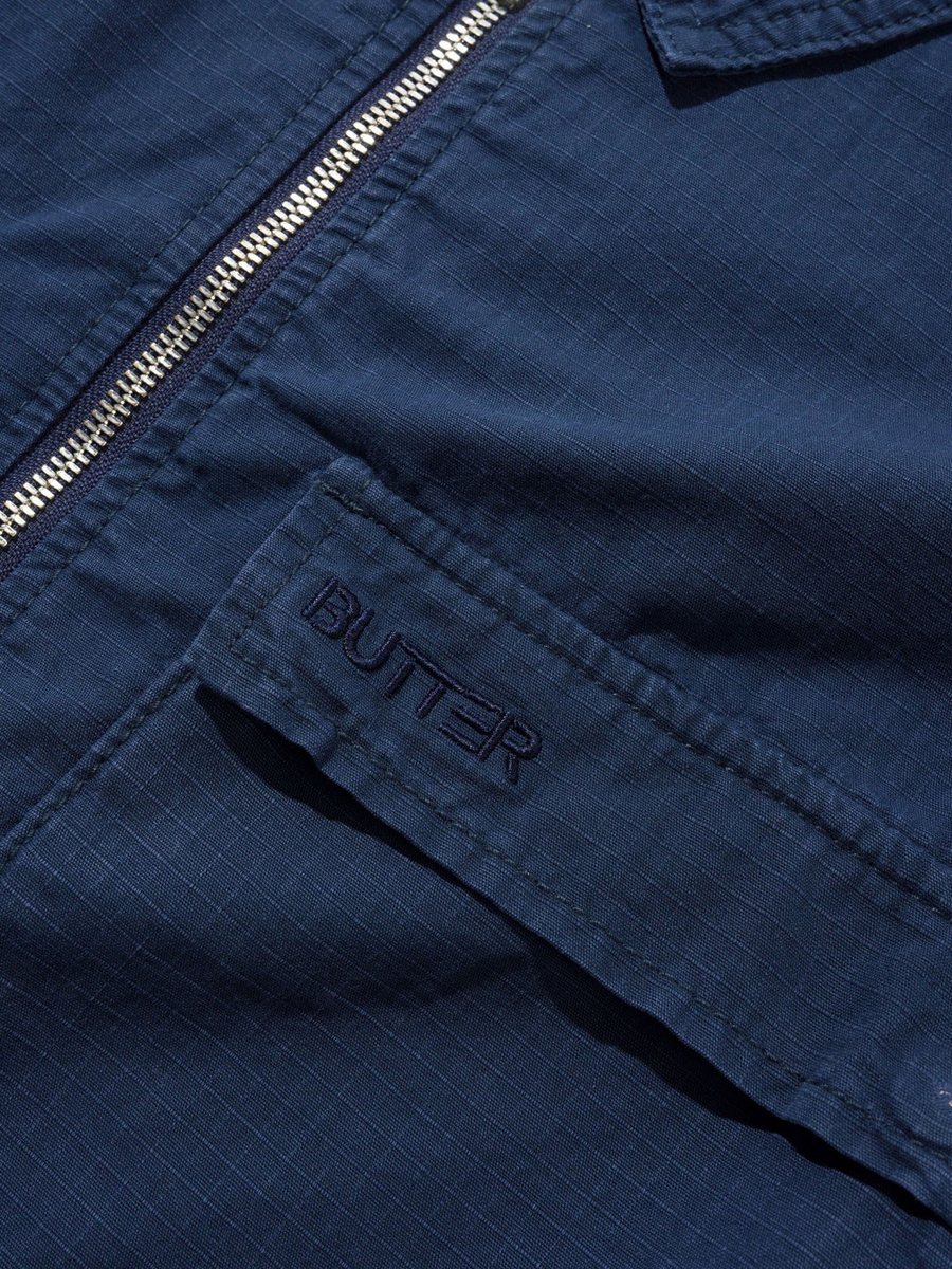BUTTER GOODS — Куртка Ripstop Chore Jacket Washed Navy