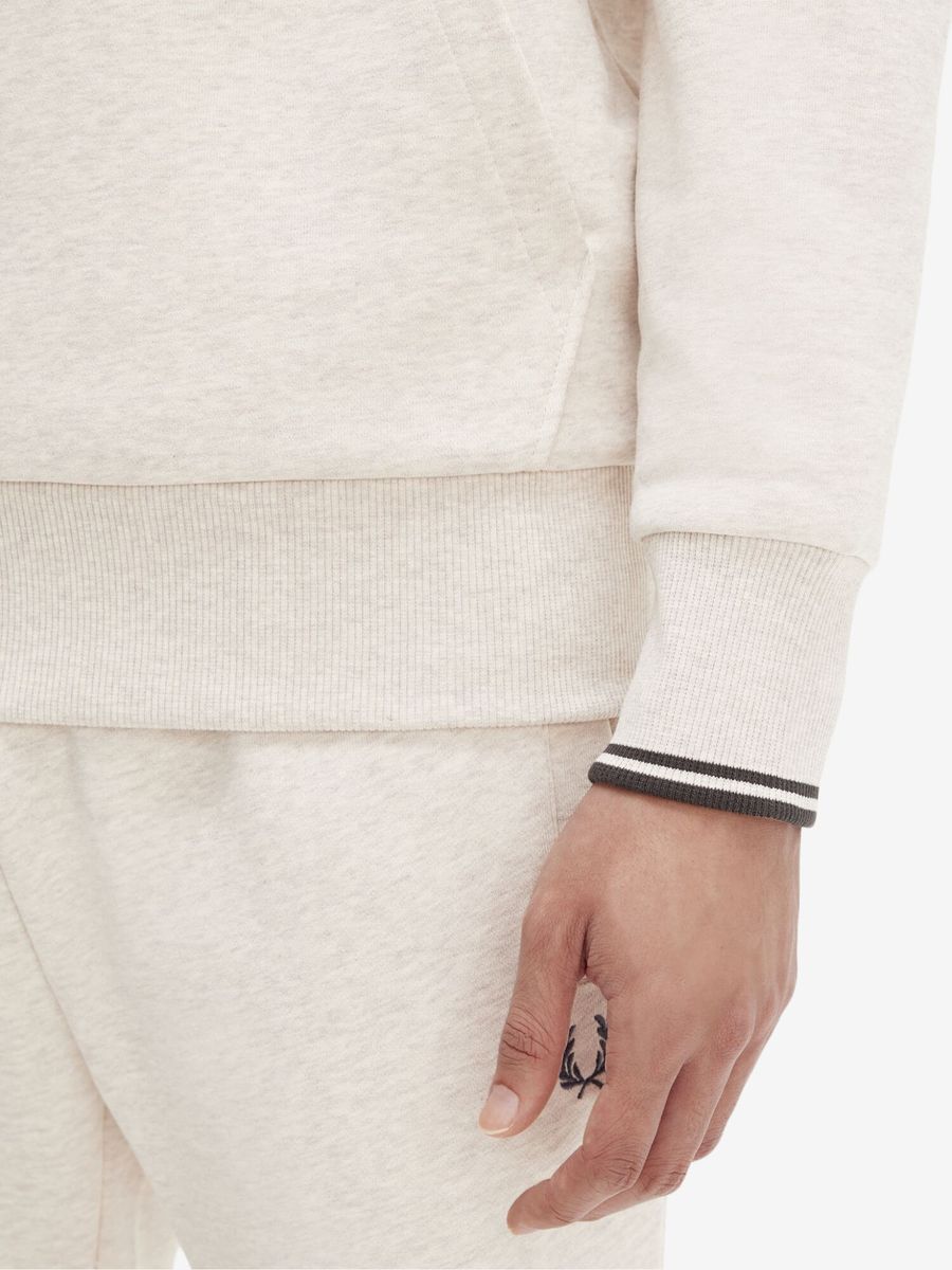 FRED PERRY — Худи Tipped Hooded Porridge Marl/Grey