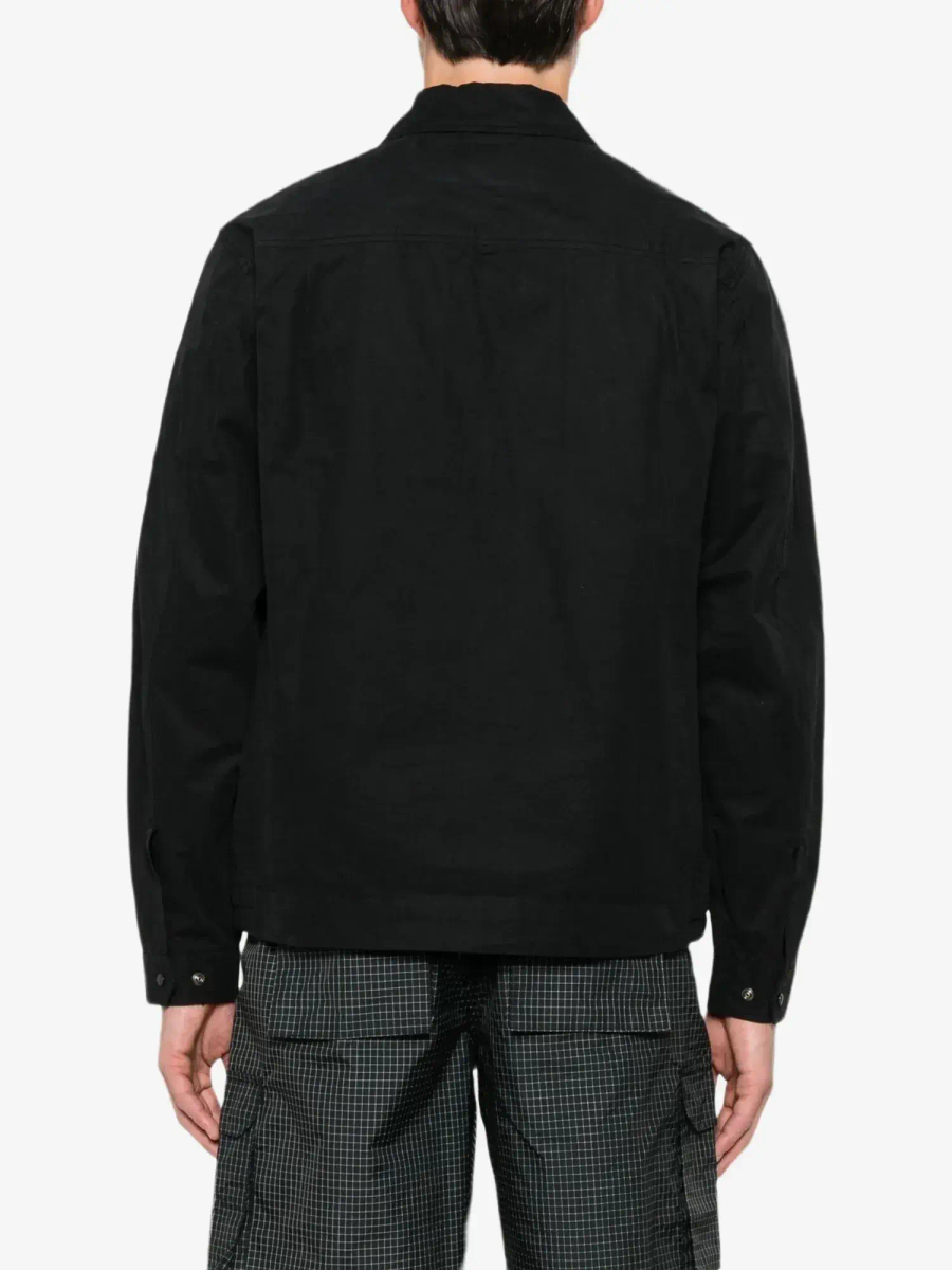 C.P. COMPANY — Овершот Micro -Reps Lens Detail Zip-Up Jacket Black
