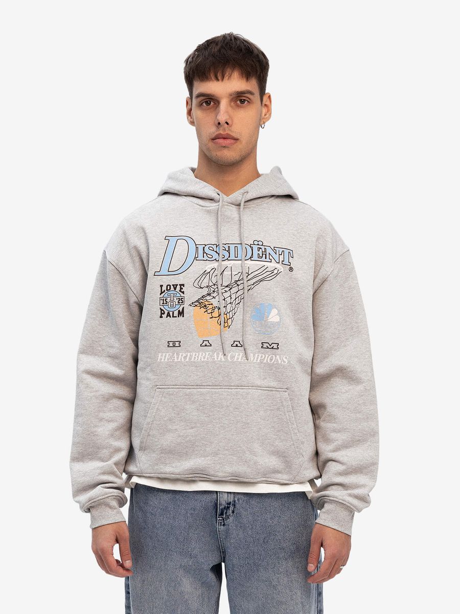 DISSIDENT — Худи Heartbreak Champs Grey Melange