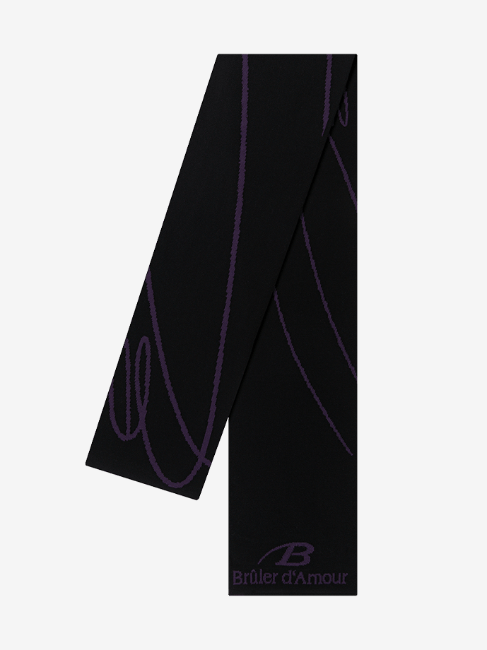 BRÛLER D’AMOUR — Шарф Signature Black
