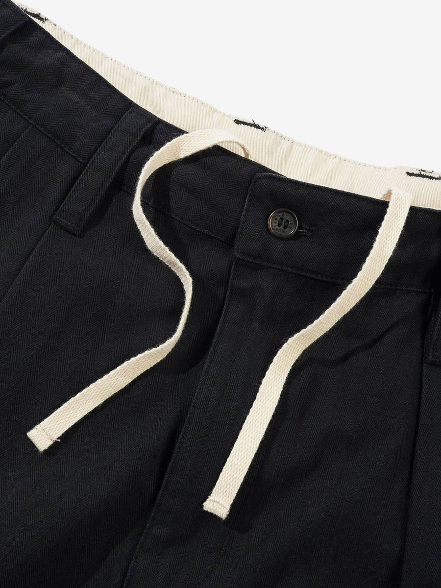 BUTTER GOODS — Штаны Pleated Trousers Washed Black